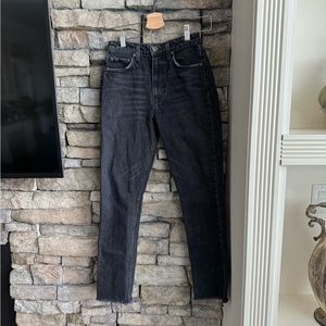 Reformation black julia cigarette jeans